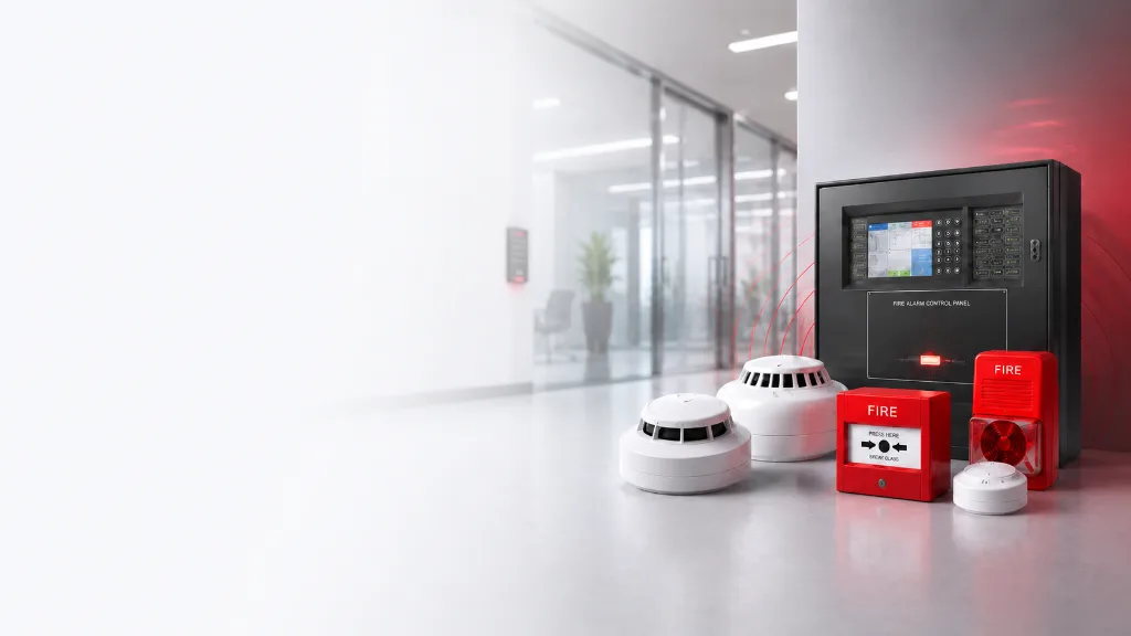 Commercial fire alarm installation