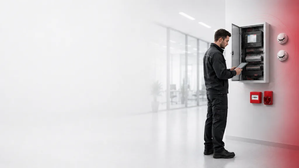 Commercial fire and security system maintenance